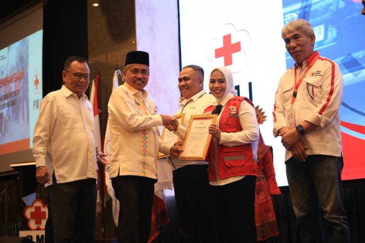 Bupati Labuhanbatu Terima Penghargaan Dari PMI Provsu