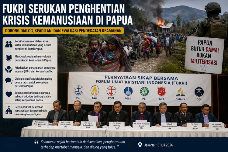 Forum Umat Kristiani Indonesia Serukan Penghentian Krisis Kemanusiaan di Papua, Dorong Dialog dan Evaluasi Pendekatan Keamanan