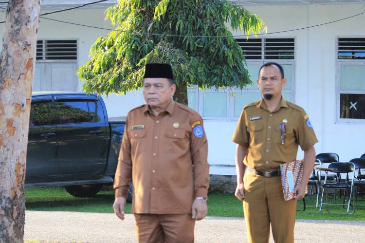 Pimpin Apel Pagi Terakhir, Sekda Labuhanbatu Pamit Masuki Masa Purna Bakti