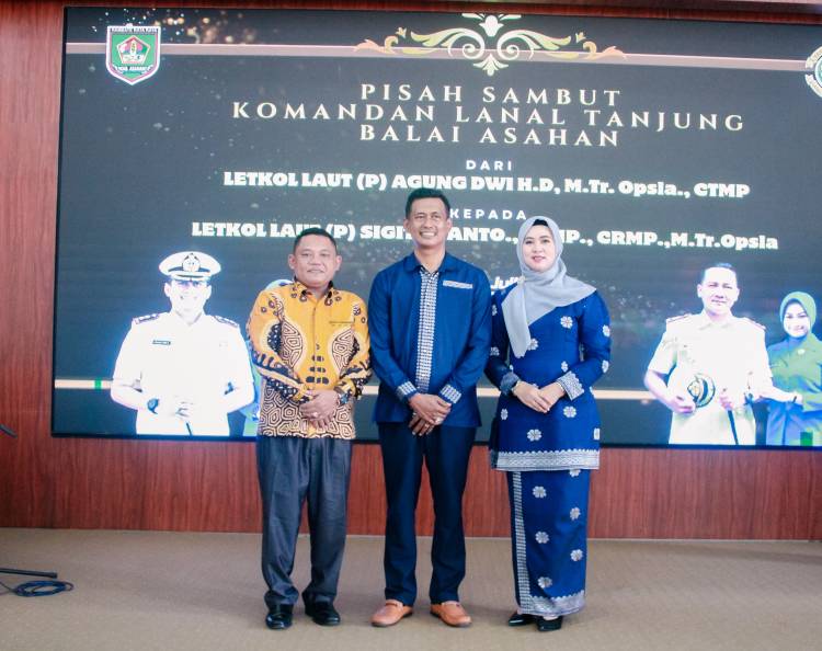 Wabup Hadiri Pisah Sambut Komandan Lanal Tanjung Balai Asahan