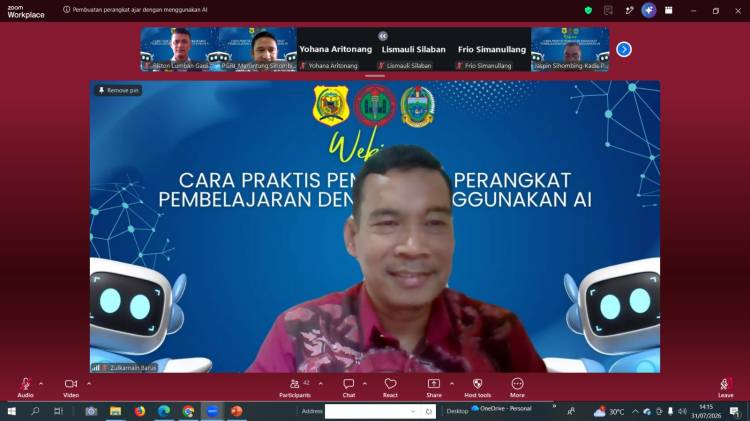 PGRI Kabupaten Dairi Gelar Pelatihan Praktis Pembuatan Perangkat Pembelajaran Berbasis Artificial Intelligence (AI)