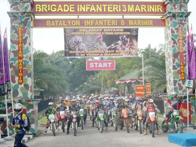 Yonif- 8 Marinir Gelar Adventure X- Treme Expedition Motor Cross