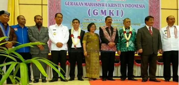 Gubsu dan Ketua KPK Buka Kongres GMKI di Tarutung