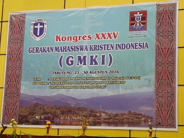 Menteri Yasonna H Laoly Berikan Paparan di Kongres GMKI di Sipoholon Taput