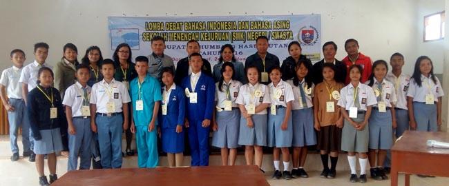 Pertama,  Dispen Humbahas Gelar Lomba Debat Bahasa Tingkat SMK