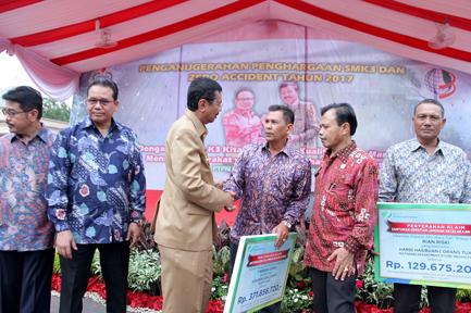 Penghargaan SMK3 dan Zero Accident untuk 200 Lebih Perusahaan di Sumut