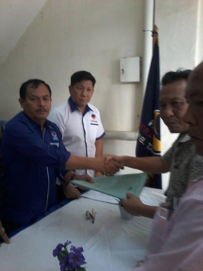 Balon Bupati Tigor Lumbantoruan  Taput Periode 2019-2024 Daftar ke Nasdem