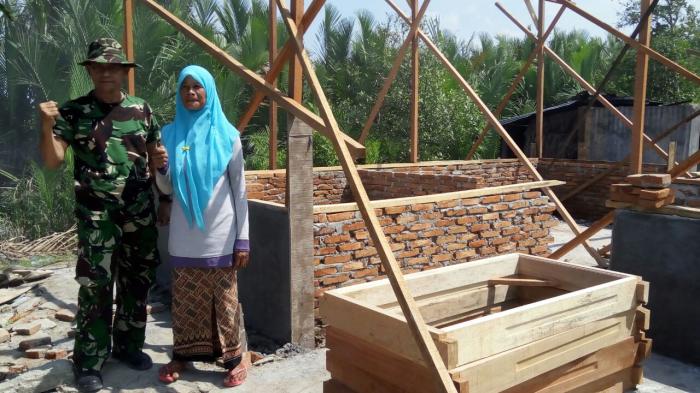 Gubuk Arsanah Dibongkar, Kini Sudah Berdiri Kokoh Berkat TMMD