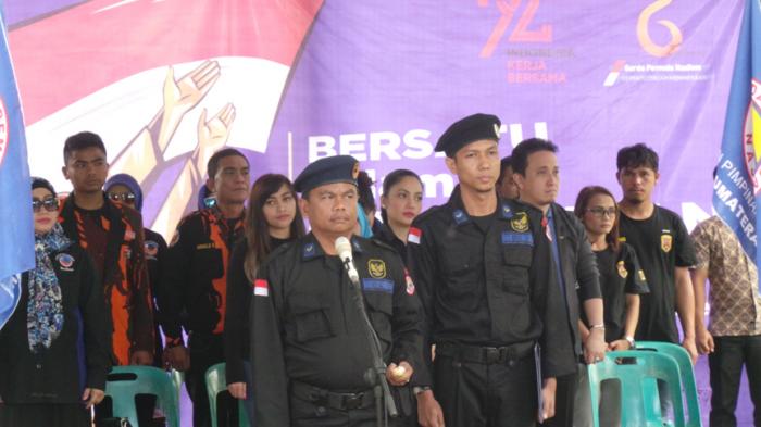 Garda Pemuda NasDem Gelar Upacara HUT RI di Parapat Sumut