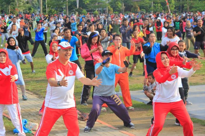 Senam Jantung Sehat Masih Diminati Warga Medan
