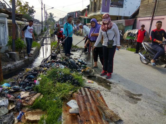 Warga Kelurahan Belawan I Gelar gotong Royong