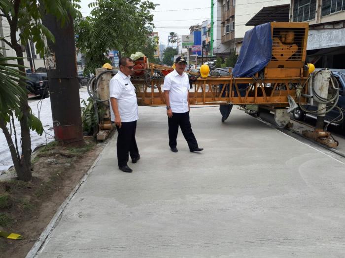 Jalan Krakatau Medan Dibeton