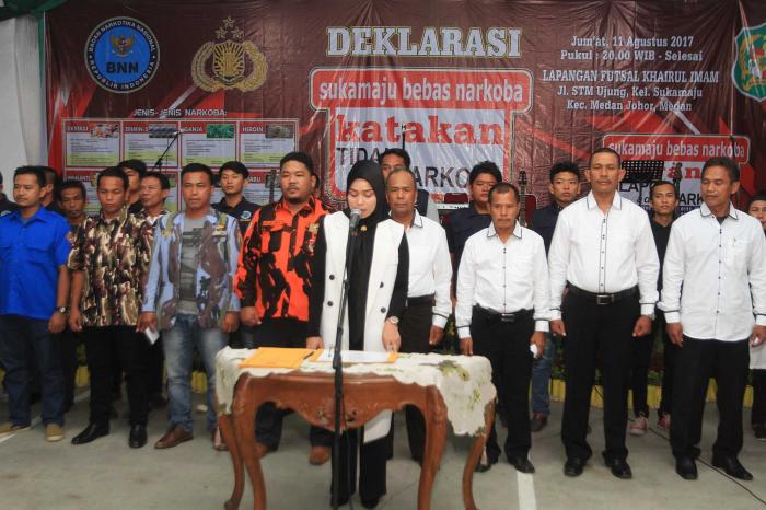 Deklarasi Kelurahan Sukamaju Tolak Narkoba