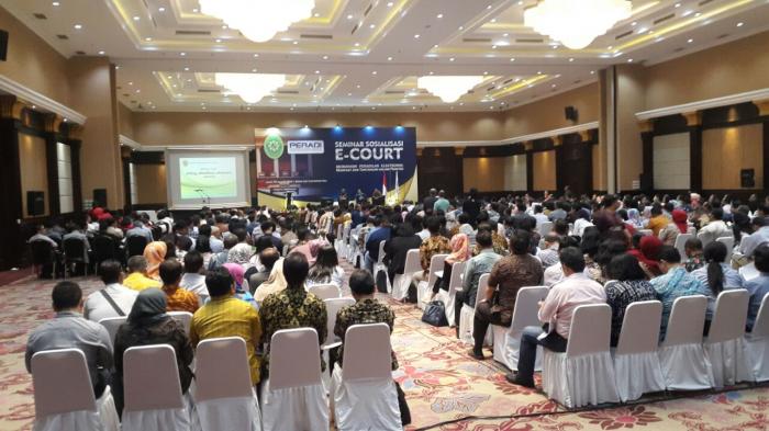 Seminar Sosialisasi E-Court Dilaksanakan Mahkamah Agung Kerjasama dengan DPN PERADI