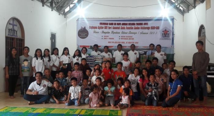 Syukuran HUT ke-1, Generasi Muda Pasaribu Medan Santuni Panti Ecclesia