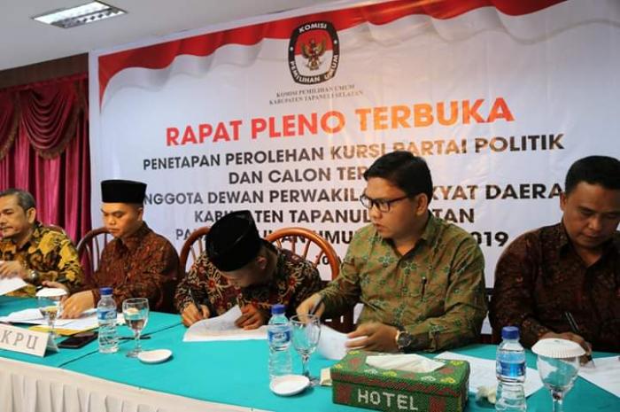 Ini Perolehan Kursi Dan Calon Terpilih Anggota DPRD Tapanuli Selatan 2019 - 2024