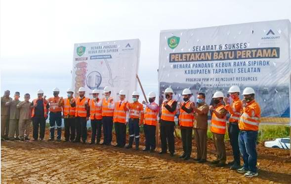 Tambang Emas Martabe Sumbang Menara Pandang Di Kebun Raya Sipirok