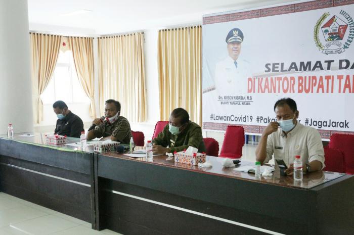 Wabup Taput Pimpin Rakor Percepatan Penanganan Covid-19