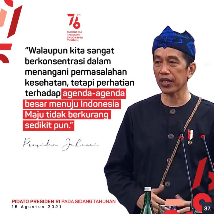 Berbaju Adat Baduy, Presiden Sampaikan Pidato Kenegaraan di Gedung Nusantara