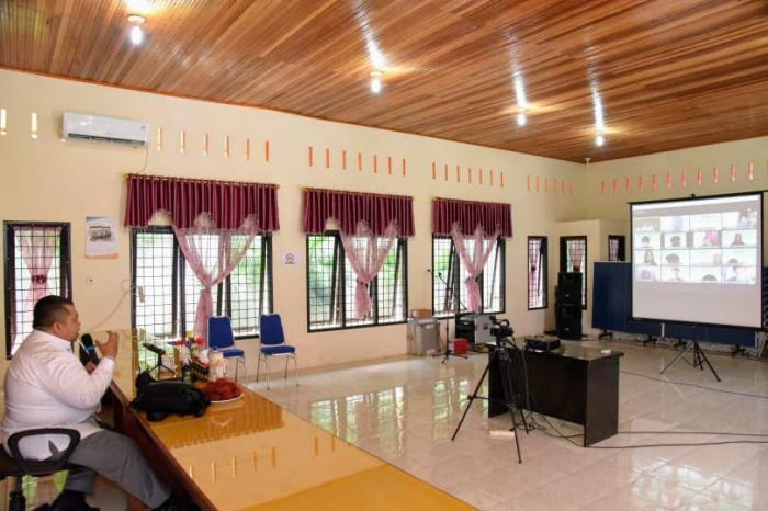 Bupati Tapsel Tutup KKN PPM Mahasiswa USU Secara Virtual