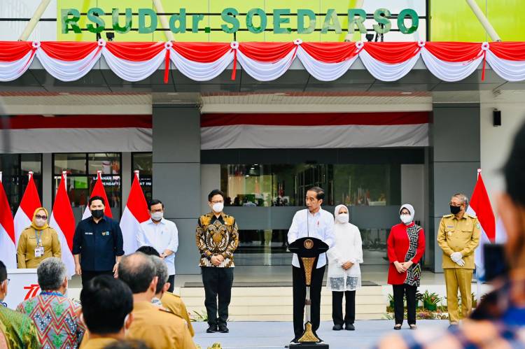 Resmikan Tower Baru RSUD Soedarso, Presiden Tekankan Pentingnya Peningkatan Sistem Kesehatan di Tanah Air