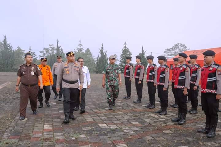 Kapolres Humbahas Pimpin Apel Gelar Pasukan Dan Peralatan Siap Tanggap Bencana