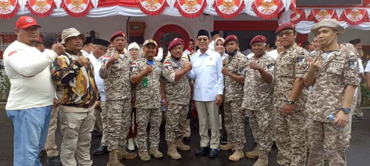 GRPG MPD Sumut Hadiri Upacara Hut RI Ke 78 Di Kantor Gerindra Sumut