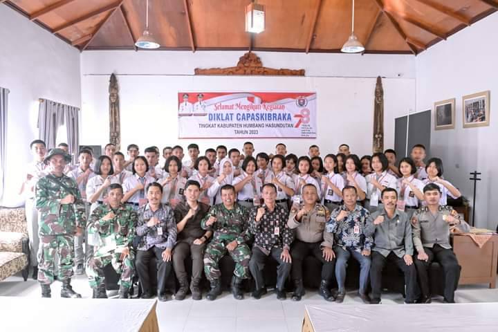 Bupati Humbahas Buka Diklat Capaskibraka Tahun 2023