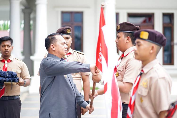 Bupati Lepas Kontingen Raimuna Nasional ke XII Tahun 2023