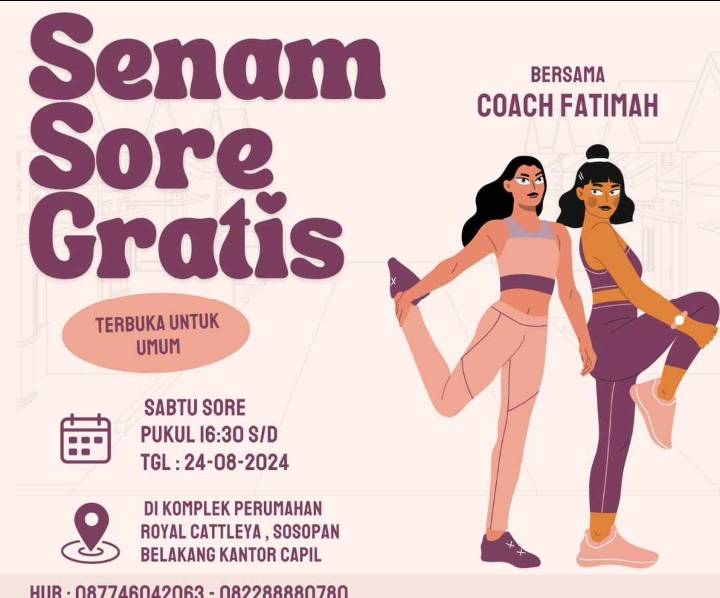 Ajak Masyarakat Hidup Sehat, Owner Perumahan Royal Cattleya Gelar Senam Aerobik