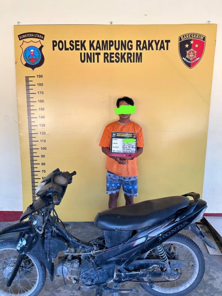 Polsek Kampung Rakyat Ungkap Kasus Narkotika, Amankan Satu Pelaku dan Barang Bukti Sabu