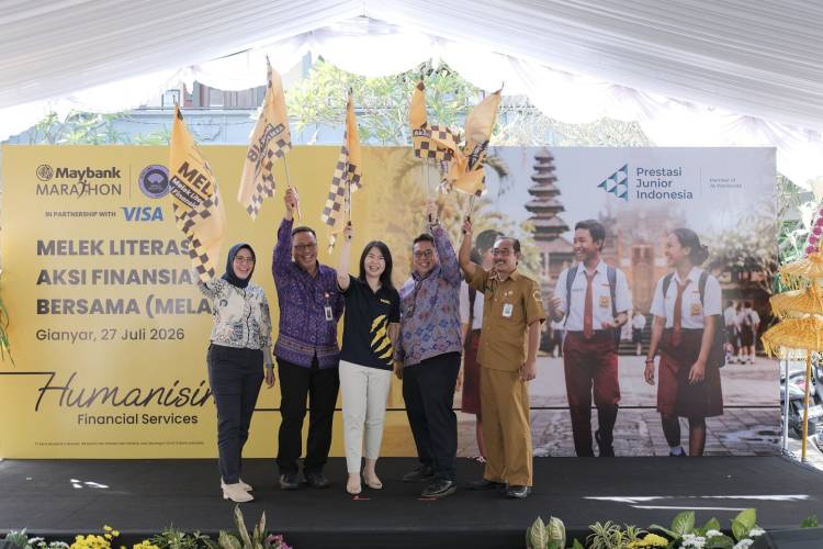 Maybank Indonesia Perluas Dampak Maybank Marathon 2026 melalui Edukasi Literasi Keuangan bagi 2.000 Pelajar di Gianyar bersama Prestasi Junior Indonesia