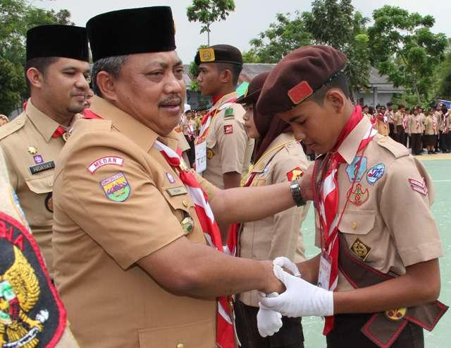 Muhammad Husni Ingin Jadikan Kota Medan sebagai Kota Pramuka