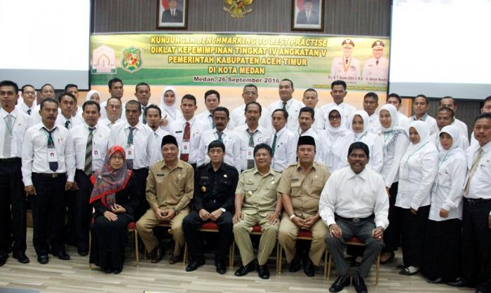 Peserta Diklat Pimpinan IV Pemkab Aceh Timur Kunjungi Kota Medan