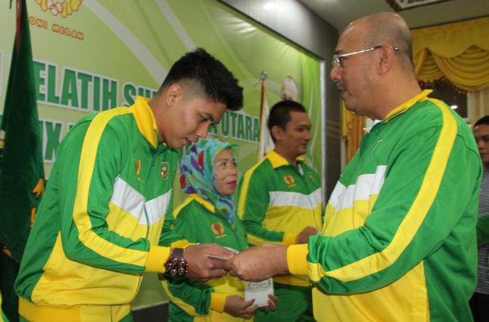Eldin Lepas Atlet Medan Perkuat Kontingen Sumut di PON XIX Jabar