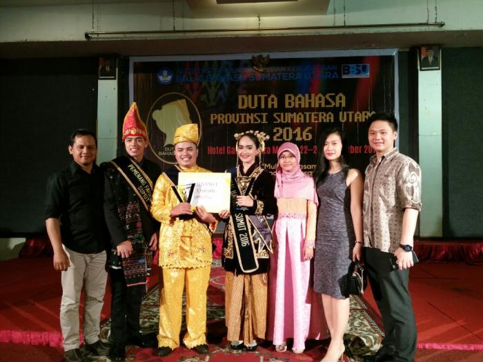 Mahasiswa UNPRI Raih Juara Pemilihan Duta Bahasa Sumut 2016
