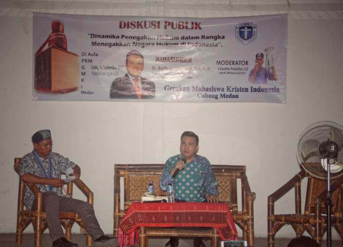 Dr.Barita Simanjuntak SH.MH Sarankan GMKI Medan Bentuk Litbang