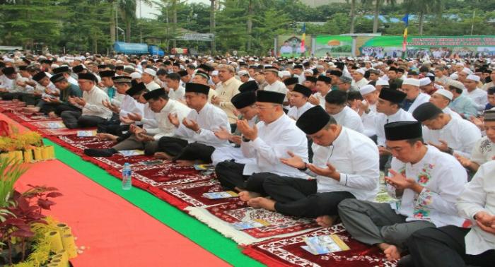 Tifatul Sembiring Khatib Shalat Idul Adha di Lapangan Merdeka