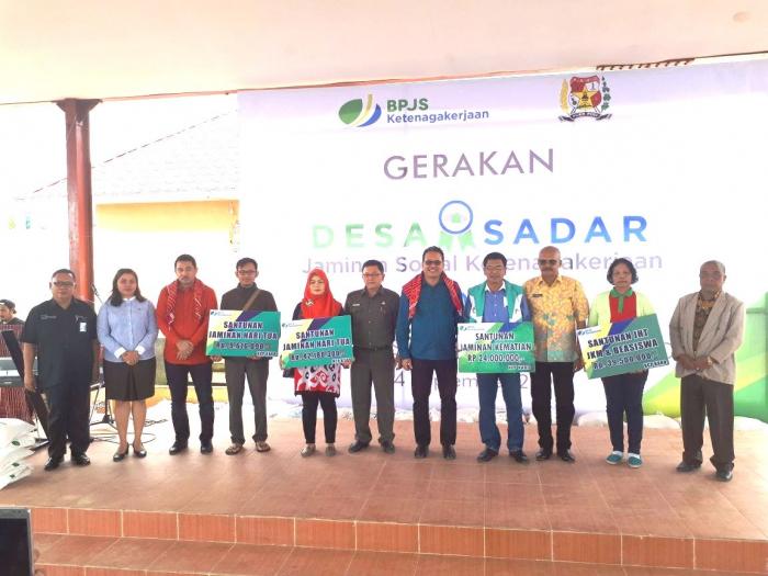 4 Desa Sadar BPJS Ketenagakerjaan Relokasi Pengungsi Siosar Kabupaten Karo Diresmikan