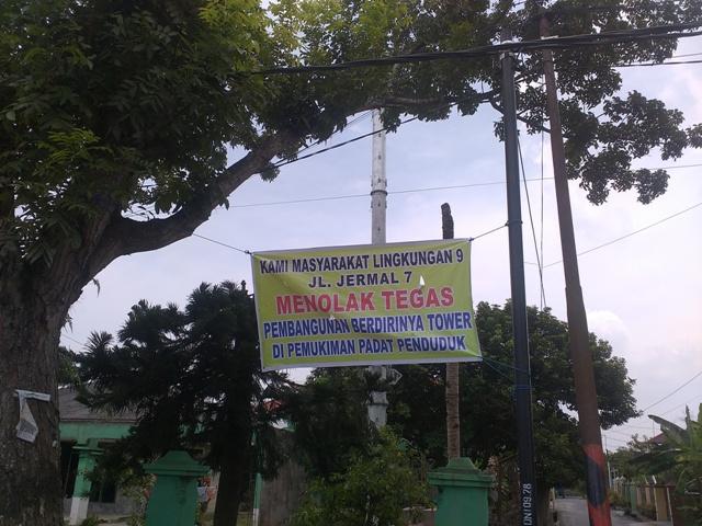 Tolak Pembangunan Menara Komunikasi, Warga Jermal 7 Kembali Unjuk Rasa
