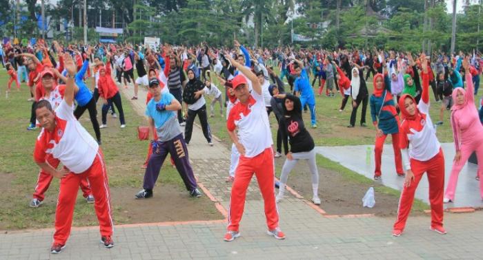 Warga Medan Diajak Rutin Senam Jantung Sehat