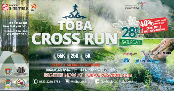 H3 Gelar Lari Melintasi Keindahan Danau Toba