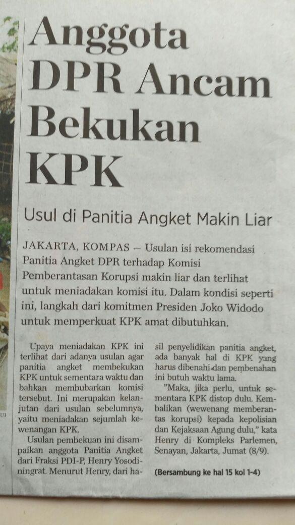 Pdt Dr Robinson Butarbutar Serukan Menolak Pelemahan Sistemis terhadap Komisi Pemberantasan Korupsi