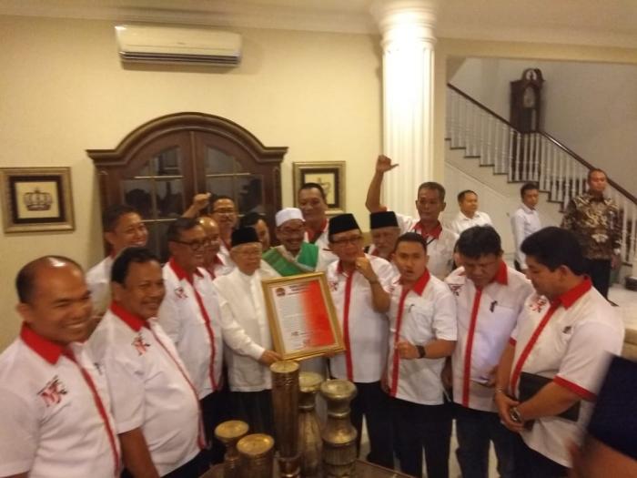 Usai Rakernas, Ketum RE Nainggolan Serahkan Naskah Deklarasi ke Ma'ruf Amin