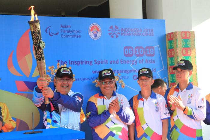 Dari Medan, Kirab Api Obor Asian Para Games Dilepas