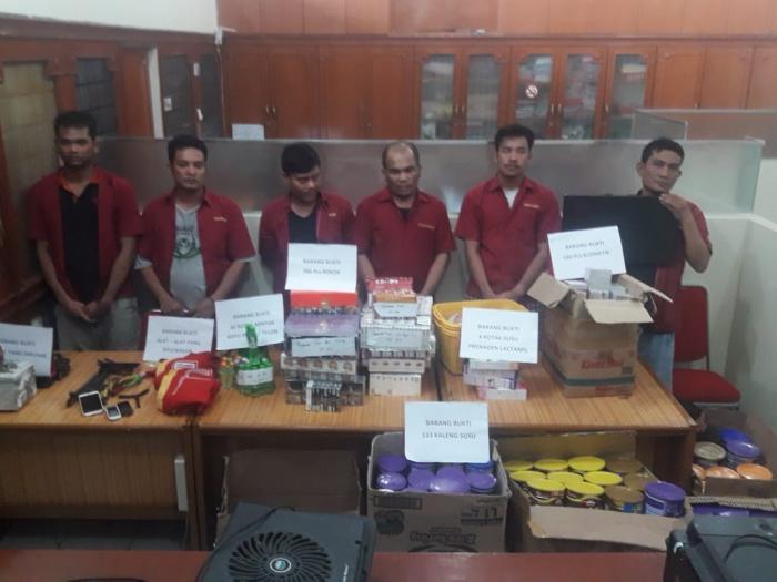 Tersangka Pencurian Alfamart di SM Raja dan Namorambe Diseret ke Polda Sumut