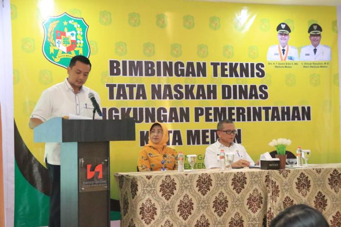 Wujudkan Good Governance Pemko Medan Gelar Bimtek Tata Naskah Dinas
