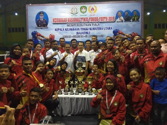 Kantongi 8 Emas, Sumut Juara Umum Kejurnas Tinju Yunior Youth 2019