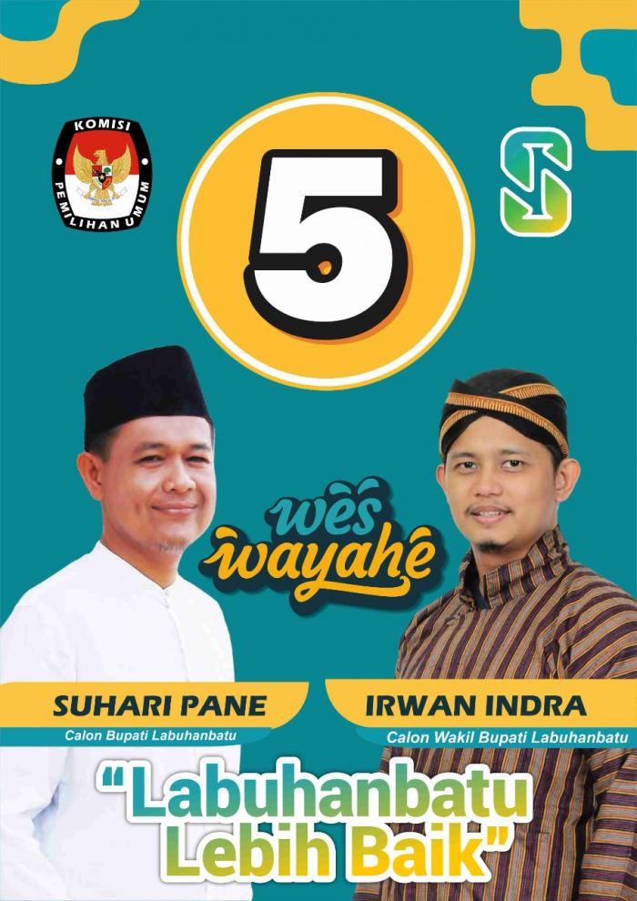 Sah.. Suhari-Irwan Mendapat Nomor Urut 5 Di Pilbup Labuhanbatu