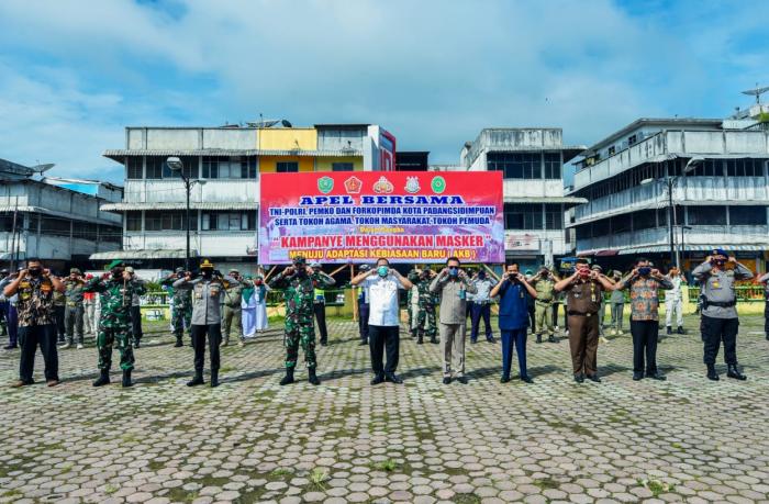 Pemko Padangsidimpuan Gelar Apel Adaptasi Kebiasaan Baru